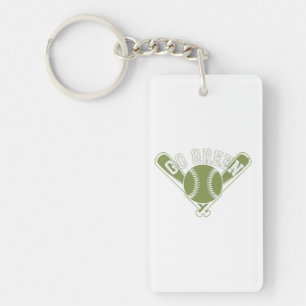 Porte-clefs Devenez écolo Baseball Design