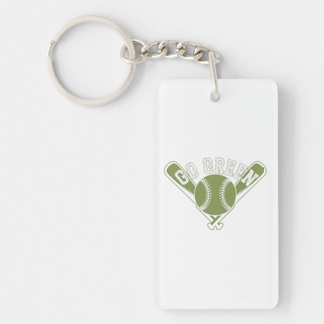 Porte-clefs Devenez écolo Baseball Design (Devant)