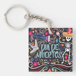 Porte-clefs Dia de los Muertos Porte - clé