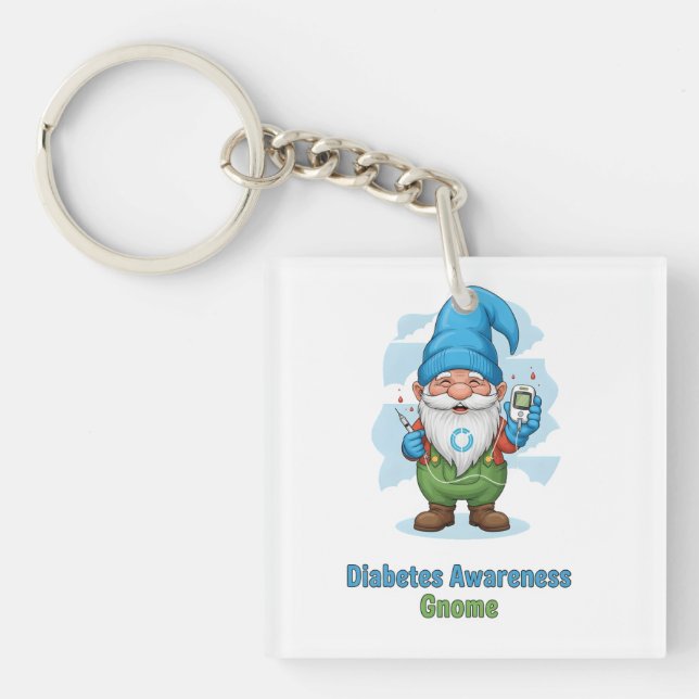 Porte-clefs Diabetes Awareness Gnome PNG | Cute Diabetes  (Devant)