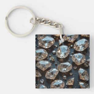 Porte-clefs Diamond Porte - clés a l'air vrai diamant luxe