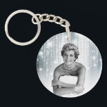 Porte-clefs Diana, Princesse de Galles 1990 stylisée<br><div class="desc">portant le Knot Tiara de l’amant de la reine Mary’s</div>