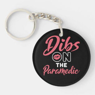 Porte-clefs Dibs sur l'infirmière secouriste petite amie ou ép