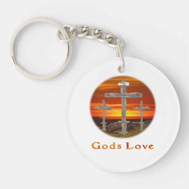 Porte-clefs Dieu aime (Devant)