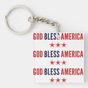 Porte-clefs Dieu bénisse l'Amérique