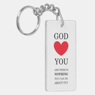 Porte-clefs Dieu Coeur toi