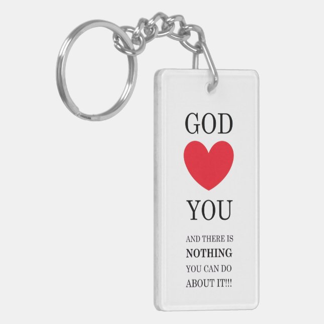 Porte-clefs Dieu Coeur toi (Devant gauche)