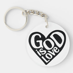 Porte-clefs Dieu est amour Comme Jésus Cite Dieu Art Amour Art