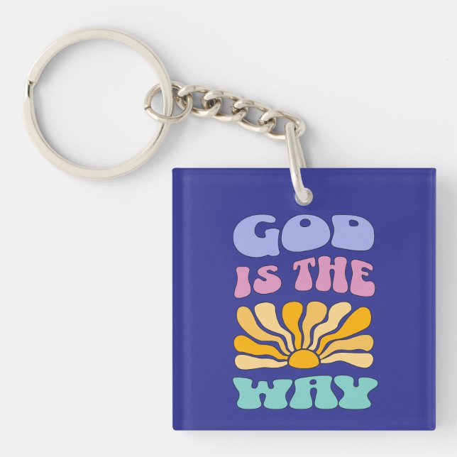 Porte-clefs Dieu est le Chemin (Devant)