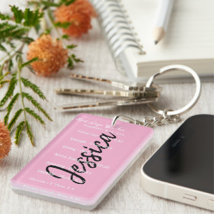 Porte-clefs Dieu personnalisé dit que vous êtes, écritures
