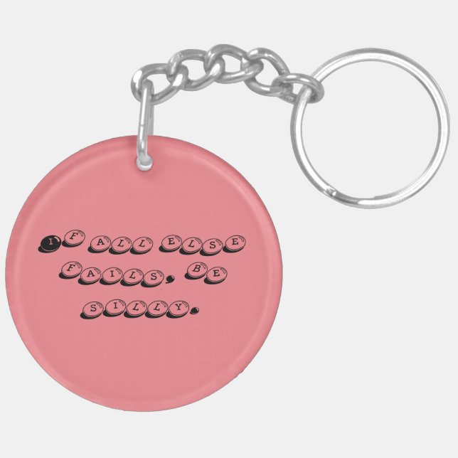 Porte-clefs Dilly le porte - clé clown (Dos droit)