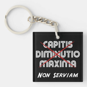 Porte-clefs diminution de tête maxima non serviam
