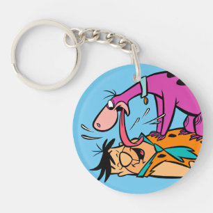 Porte-clefs Dino léchant le Flintstone de Fred