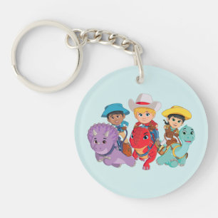 Porte-clefs Dino Ranch Friends Design