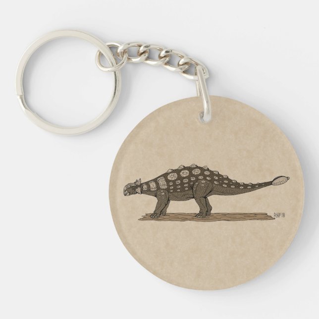 Porte-clefs Dinosaure crétacé Ankylosaurus (Devant)