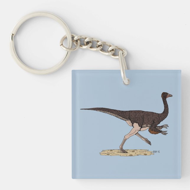 Porte-clefs Dinosaure ornithomimus crétacé (Devant)