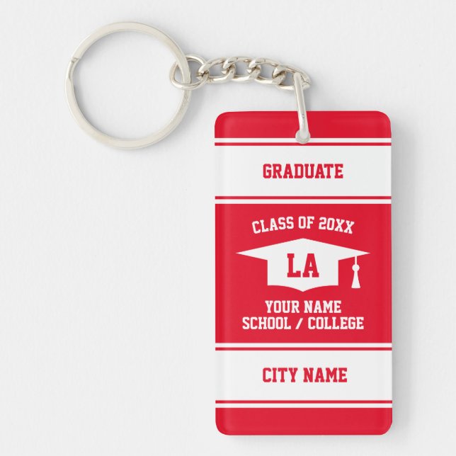 Porte-clefs Diplômé de la promotion de fin d'études secondaire (Devant)