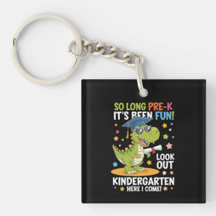 Porte-clefs Diplômé de pré-maternelle Jardin d'enfants Dinosau