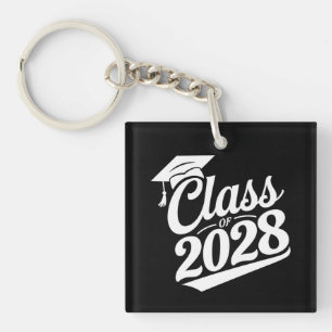 Porte-clefs Diplômé fier de la promotion 2028 Remise des diplô