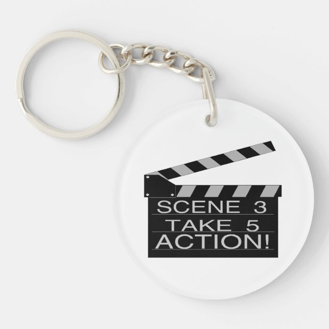 Porte-clefs Directeurs Clapboard d'action (Devant)