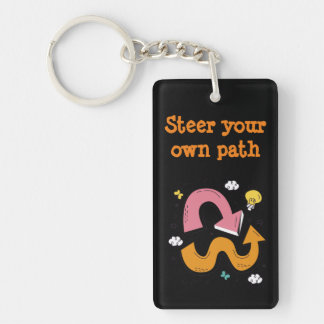 Porte-clefs Dirigez votre propre chemin, Porte - clé noir