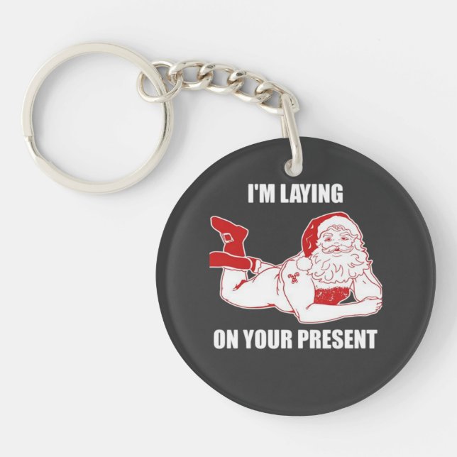 Porte-clefs Dirty Bad Naughty Père Noël (Devant)