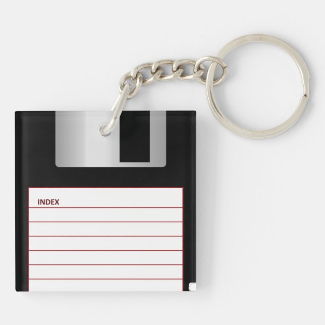 Porte-clefs Disque dur rétro cool (Dos)