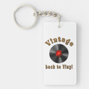 Porte-clefs Disque rétro, vinyle, vintage, oldie