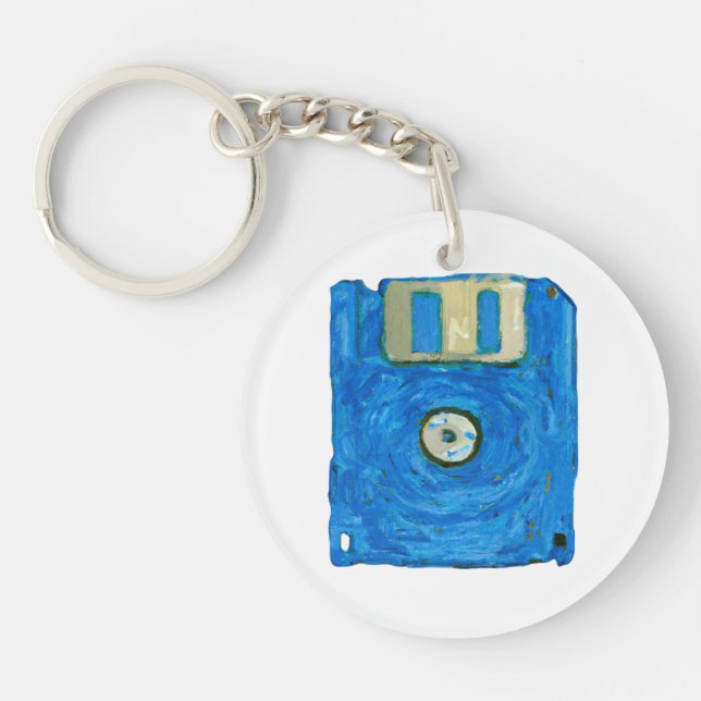 Porte-clefs Disquette bleue par Vincent van Gogh (Devant)