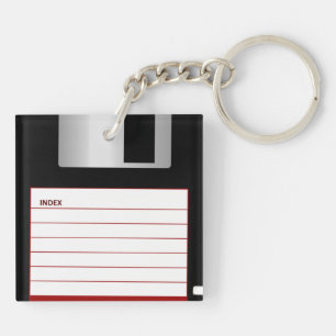 Porte-clefs Disquette rétro