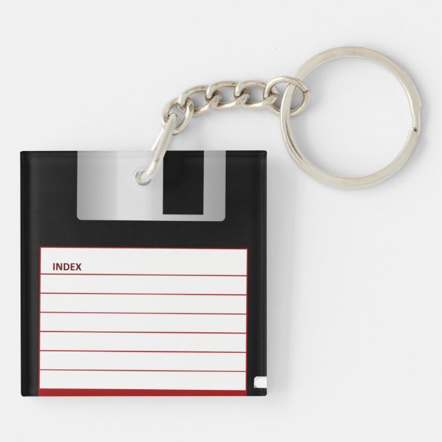 Porte-clefs Disquette rétro (Dos)