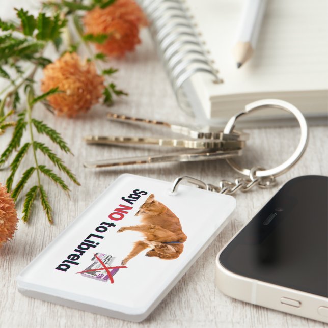 Porte-clefs Dites NON au Porte - clé Librela (Devant droit)
