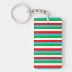 Porte-clefs Djibouti Ouzbékistan Guinée équatoriale drapeau ba