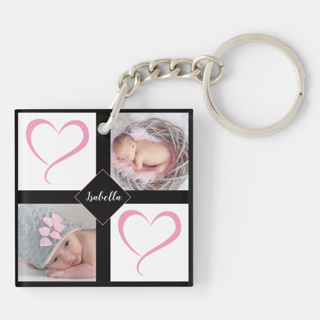 Porte-clefs do-it-yourself Photos d'Amour Enfant - Fille (Dos)