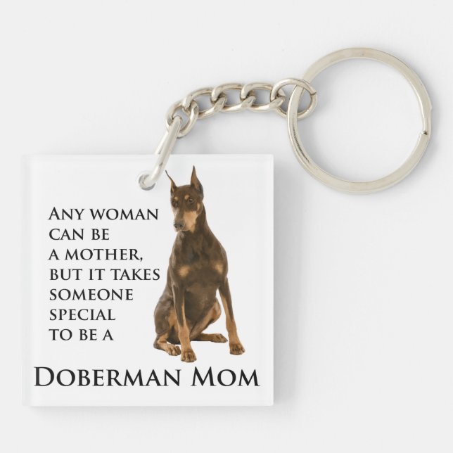 Porte-clefs Doberman Maman Porte - clé (Dos)