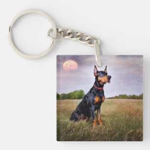 Porte-clefs Doberman Pinscher