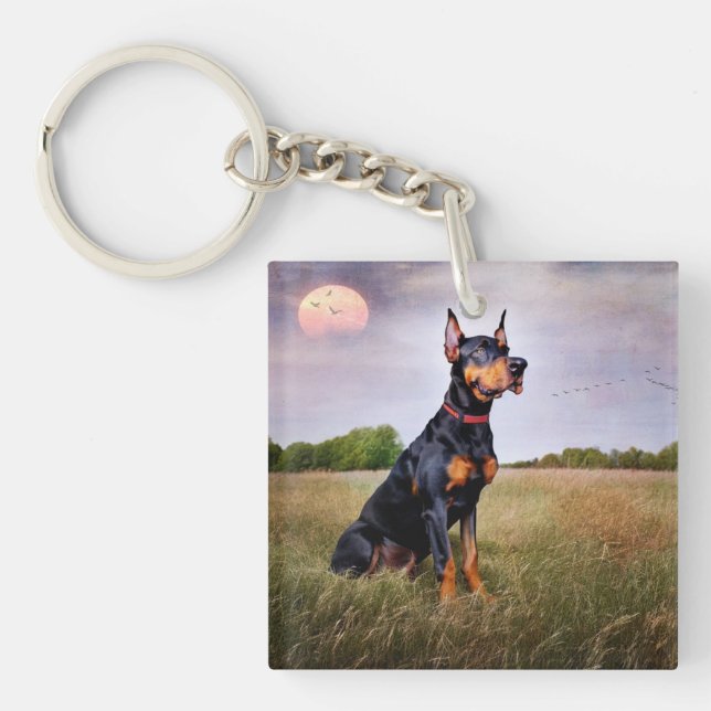 Porte-clefs Doberman Pinscher (Devant)