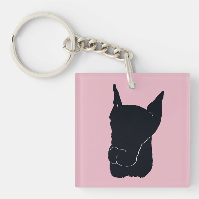 Porte-clefs Doberman Pinscher (Devant)