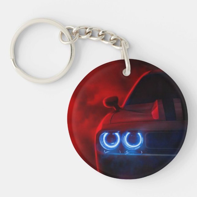 Porte-clefs Dodge Challenger car,Porte-clés en acrylique (Devant)