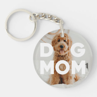 Porte-clefs DOG MOM, votre photo de chien