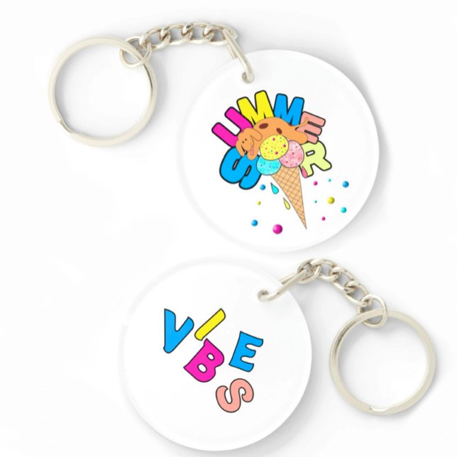 Porte-clefs Dog with ice cream (Créateur téléchargé)