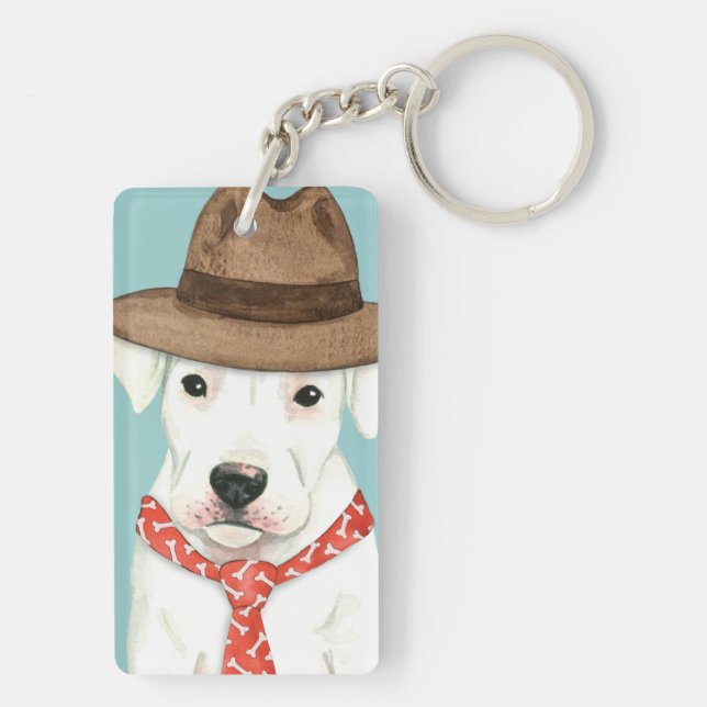 Porte-clefs Dogo Argentino (Dos)