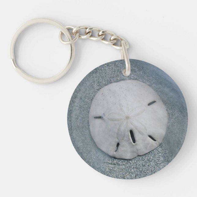 Porte-clefs Dollar de sable sur la plage | Île de Sanibel, Flo (Devant)