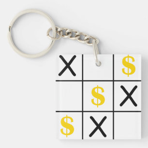 Porte-clefs Dollar Tic Tac Toe