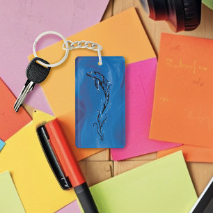 Porte-clefs Dolphine bleue