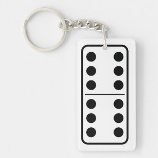 Porte-clefs domino 6 6