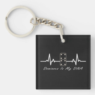 Porte-clefs Dominoes Est Mon ADN Jeux Domino Player