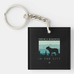 Porte-clefs Don de chien French Bulldog Dans La Ville