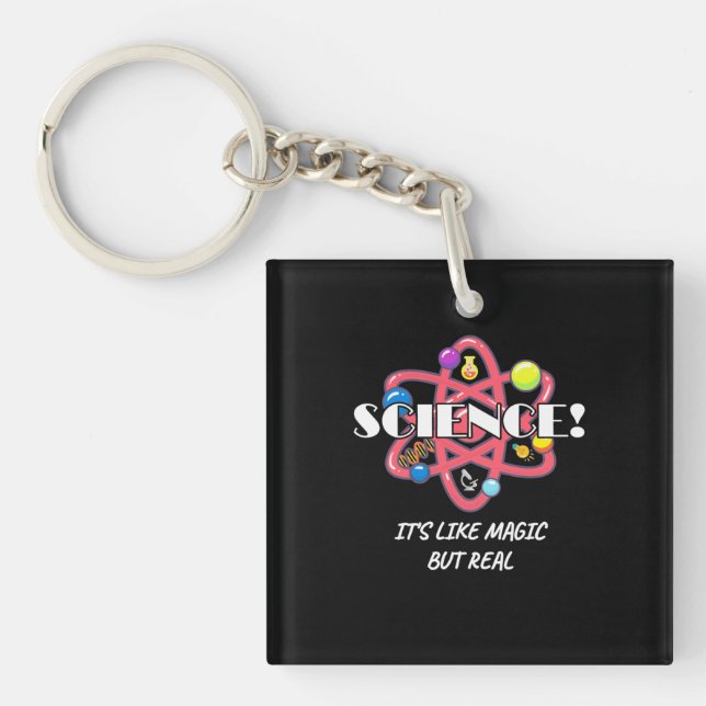 Porte-clefs Don de scientifique | La Chimie La Science Est Com (Devant)