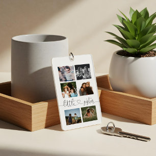 Porte-clefs Don de script Little Sister pour Sister Photo Coll